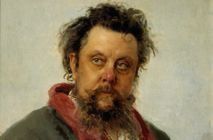 Portrett av komponisten Modest Petrovitsj Musorgskij (1881).
