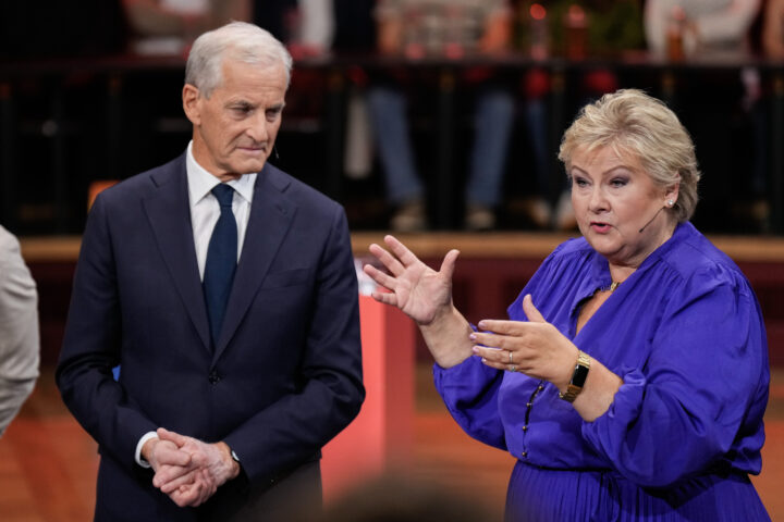 NRK kjører «borgerlig krangel» på topp – Støre smiler hele veien til banken