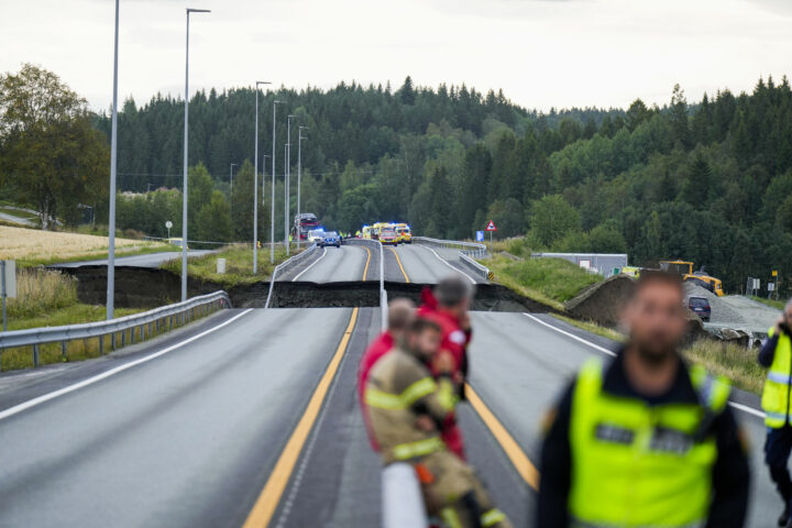 Jordraset tok med seg E6 og jernbanen: Norge delt i to