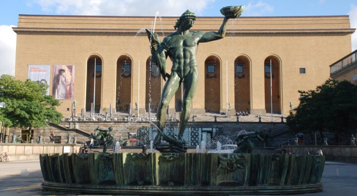 Poseidon-fontenen på Götaplatsen i Göteborg (1931).