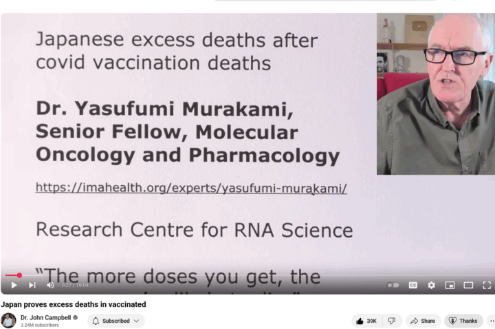 Japanske data knytter overdødelighet til mRNA-sprøyter