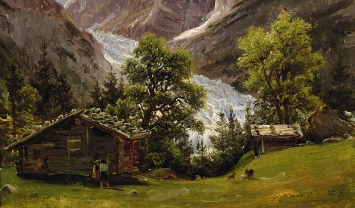 Grindelwald i Sveits (1835).