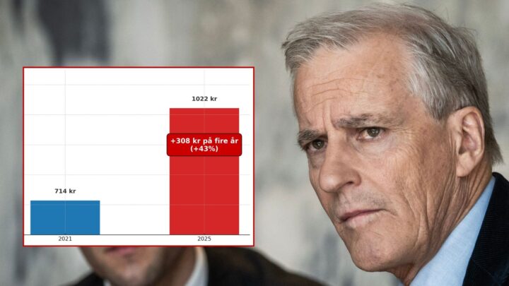 Støres prissjokk: 43 prosent dyrere matvarer