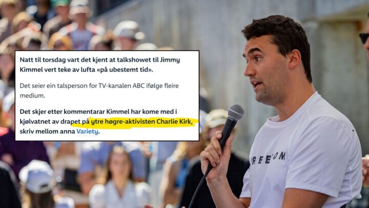 NRK latterliggjøres etter denne begrunnelsen for å stemple Charlie Kirk som «ytre høyre»