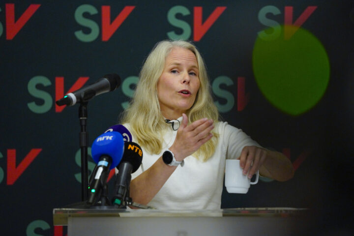 SV-lederen mener norsk politikk blir «trumpifisert»