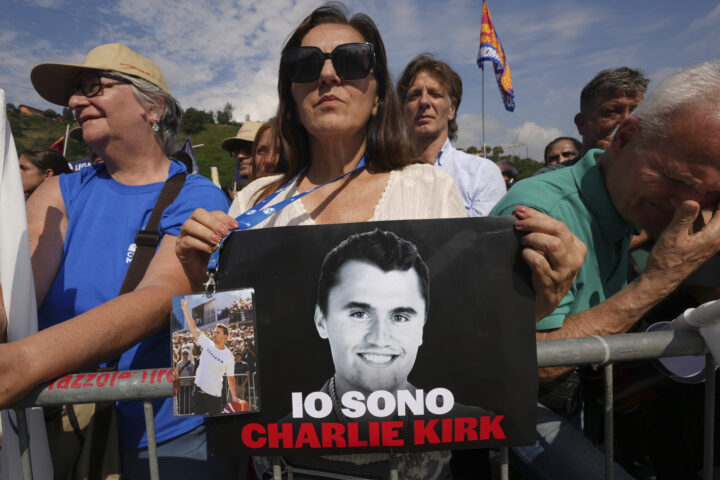 Charlie Kirk hyllet i flere europeiske byer