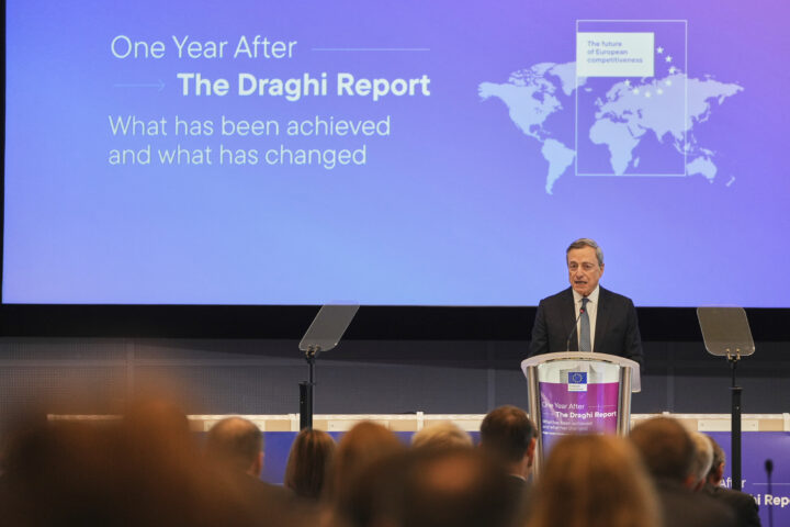 Draghi: Europa klarer ikke å følge USA og Kina