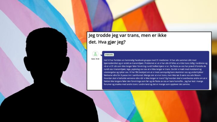 Ung gutt slår alarm om transmiljøet: – Vi er en hemmelig gruppe med 31 ungdommer som angrer