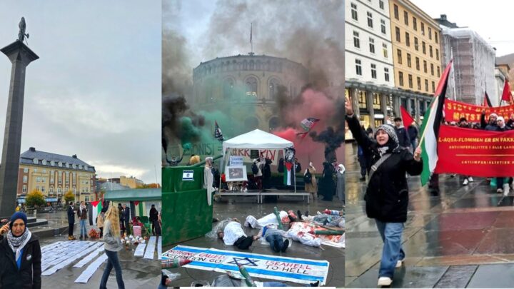 Minnedagen for 7. oktober ble okkupert av Gaza-aktivister
