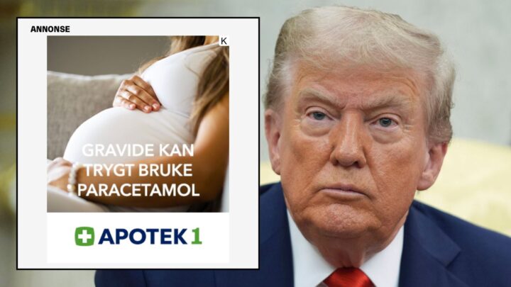 Kjører Paracet-reklame rettet mot gravide etter Trump-beskjed: – Helt trygt