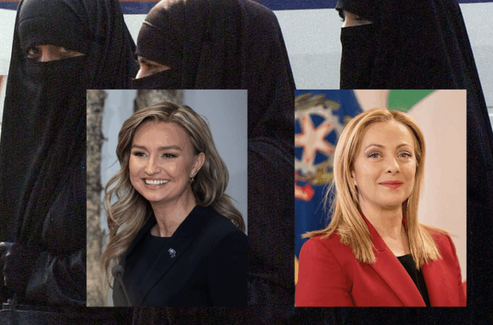 Ebba Busch og Giorgia Meloni vil forby burka og niqab på offentlige steder