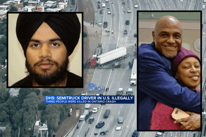 Sjokkerende video: Ulovlig innvandrer drepte tre i lastebilulykke i California