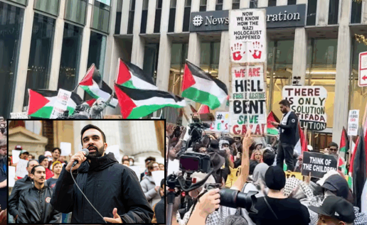 Mamdani retter sterke an&shy;klager mot Israel og USA på toårs&shy;markeringen for 7. oktober