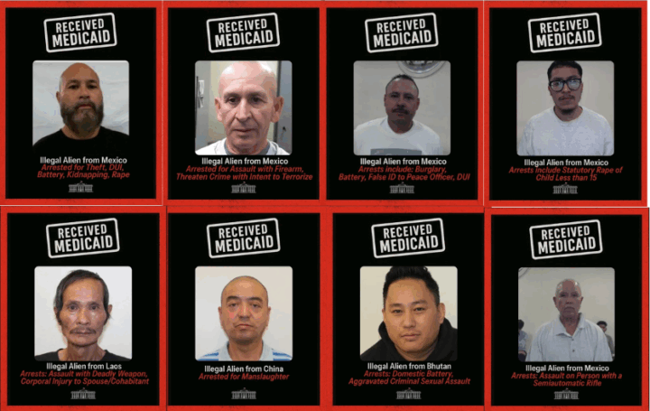 Det hvite hus offentliggjør kriminelle ulovlige innvandrere på Medicaid