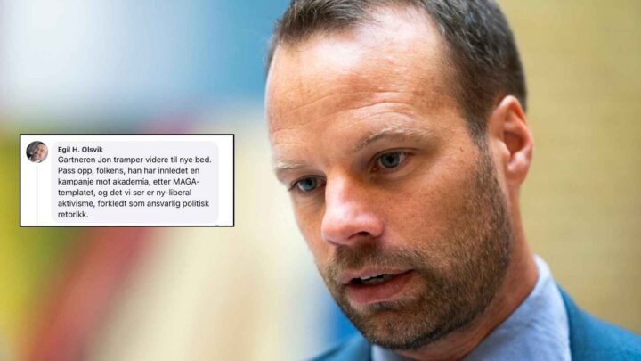Førsteamanuensis med hånlig angrep på Jon Helgheim: – Utrolig hvor lavt de synker