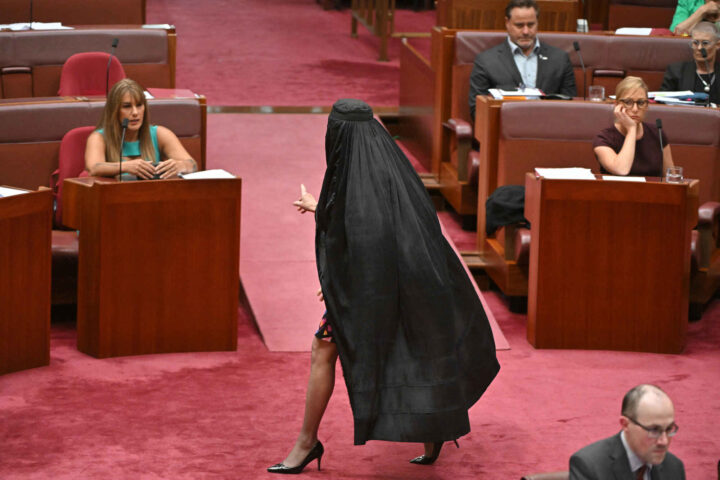 Pauline Hanson stemplet som rasist fordi hun demonstrerte mot burka