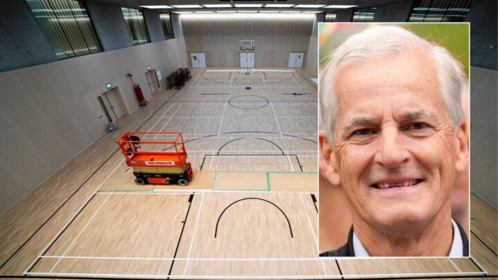 Støre og regjeringen får egen basketball&shy;bane inne i regjerings&shy;kvartalet: – Skurrer litt