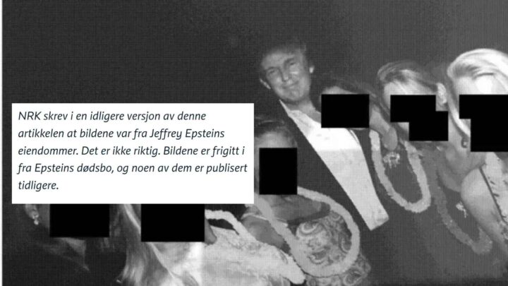 NRK tatt i ny grov feil: Denne gangen om Trump og Epstein