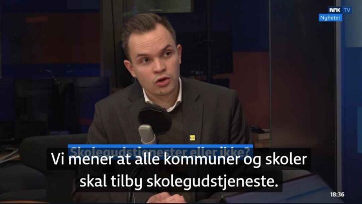 KrF vil pålegge skolene å tilby skolegudstjenester - Nei, sier leder av Kirkerådet (+)