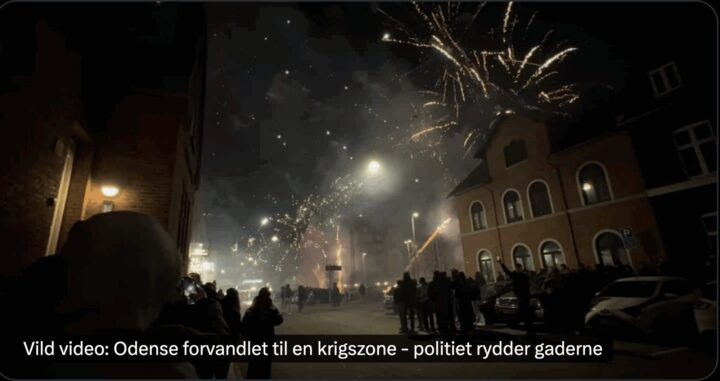 Odense ble forvandlet til en krigssone