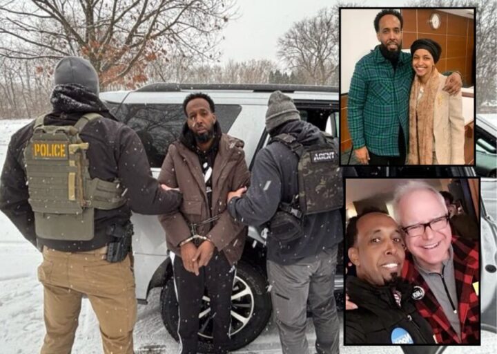 ICE har arrestert ulovlig kriminell fra Somalia med bånd til Omar og Walz