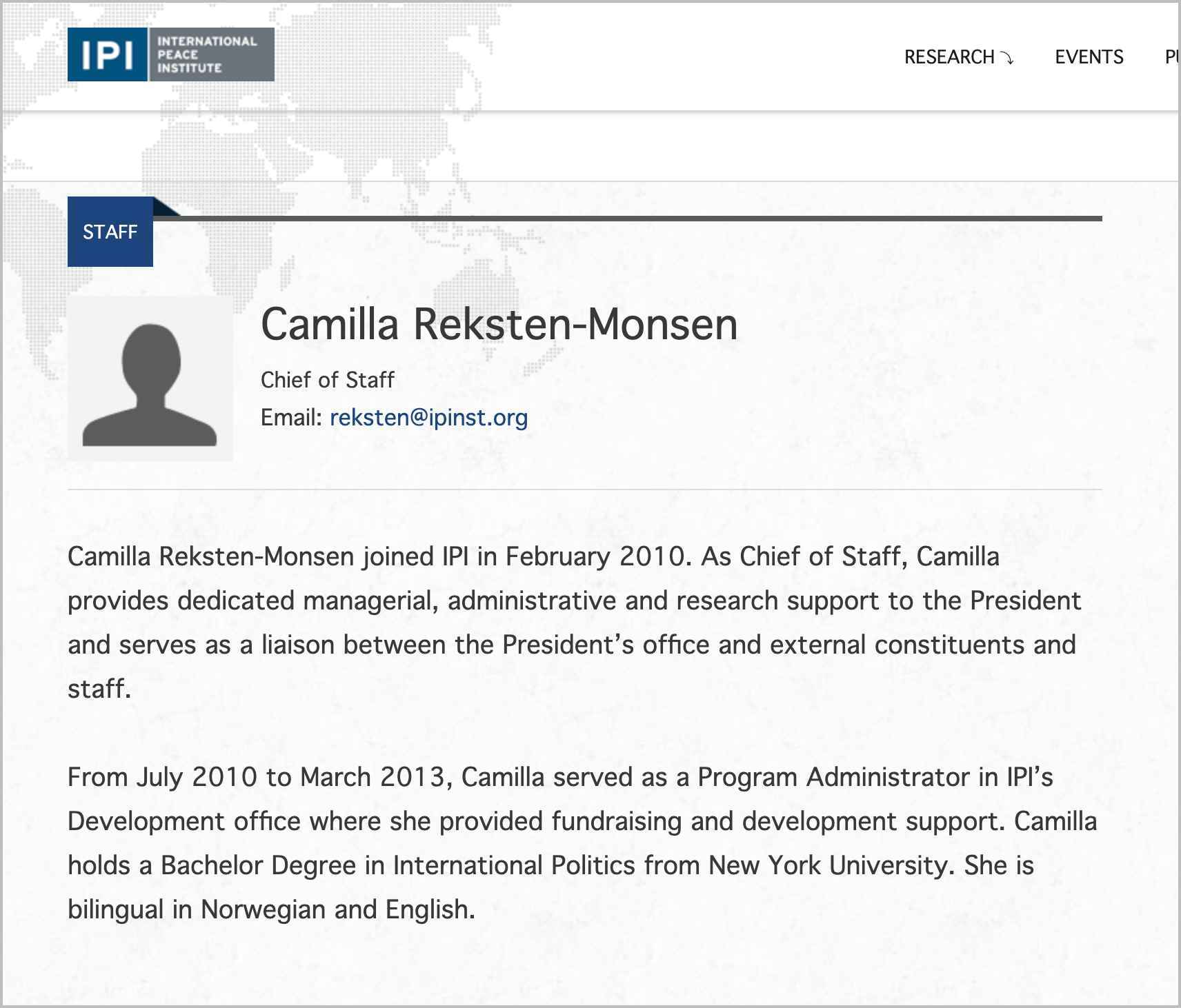 Camilla Reksten Monsen cv