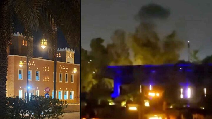 USAs ambassade i Saudi-Arabia i flammer etter dronenedslag