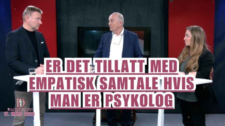 Er det tillatt med empatisk samtale hvis man er psykolog?