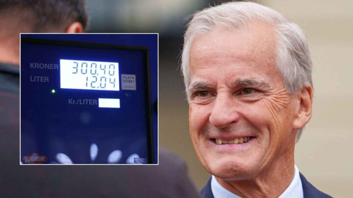 Nye tall: Nær halvparten av pumpeprisen går i kassa til Støre&nbsp;<span>(+)</span>