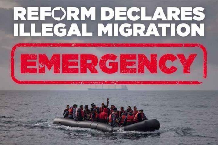 Lokallag av Reform UK erklærer ulovlig migrasjon en «nøds&shy;situasjon» og «terror&shy;trussel»