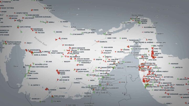 Minst 16 norsk-tilknyttede skip innestengt i Persiabukten