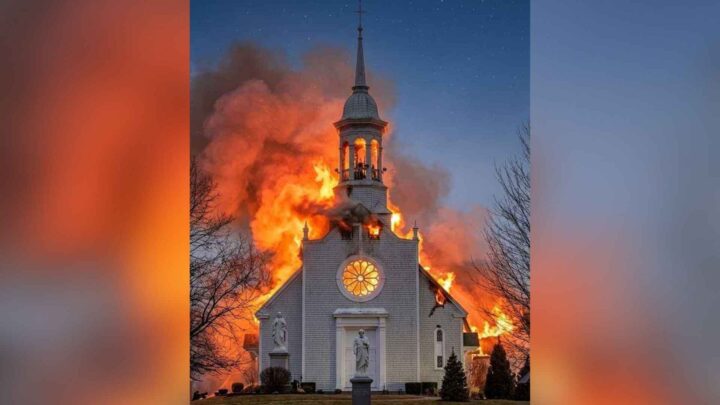 Canada: Enda en historisk kirke total&shy;skadet av brann