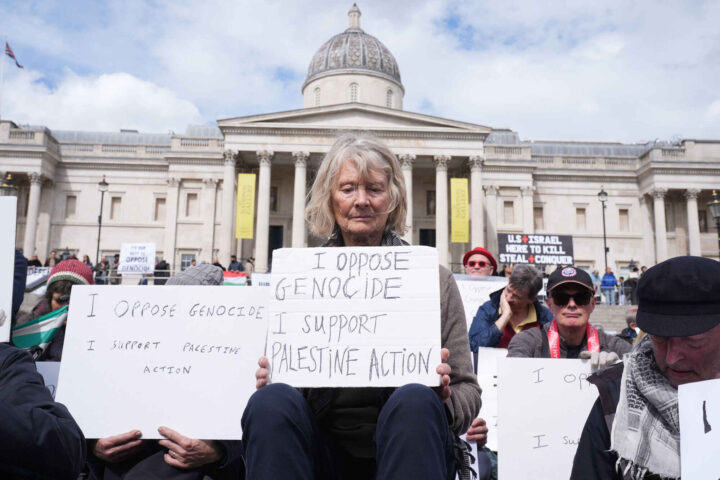 Over 200 aktivister tilknyttet Palestine Action pågrepet under demonstrasjon i London