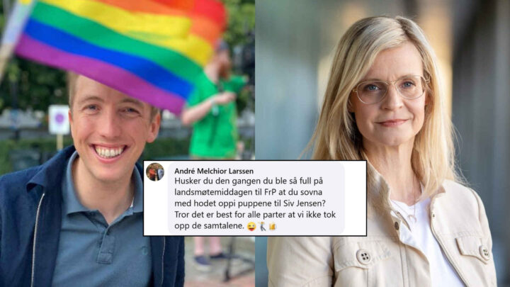 TV 2 får kritikk: – Hva med da du ble så full at du sovna oppi puppene til Siv Jensen?