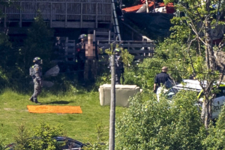 Mann med håndgranat pågrepet