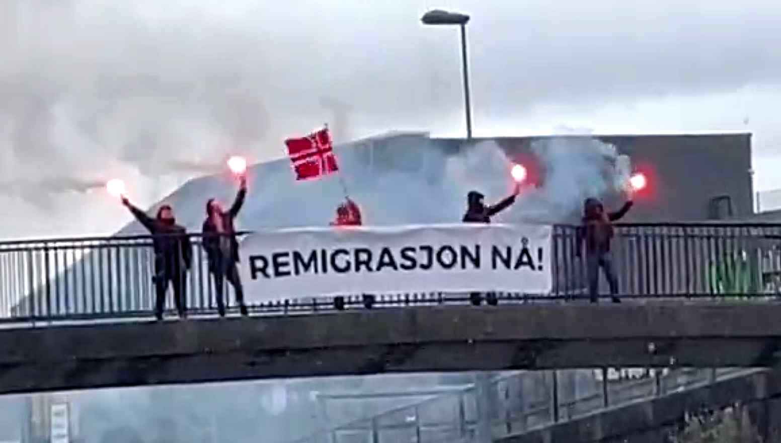 Banneraksjon i Bergen satte søkelys på remigrasjon