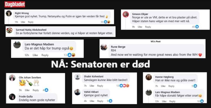 Medier lar hatet flomme: Fra fatwa mot Trump til jubel over Grahams død&nbsp;<span>(+)</span>