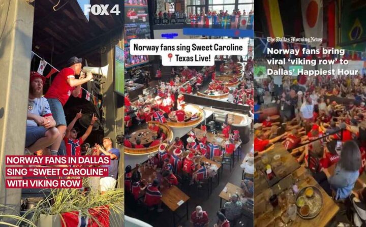 Fra Ro! Ro! Ro! til «Sweet Caroline»; norske supportere tok Texas med storm&nbsp;<span>(+)</span>