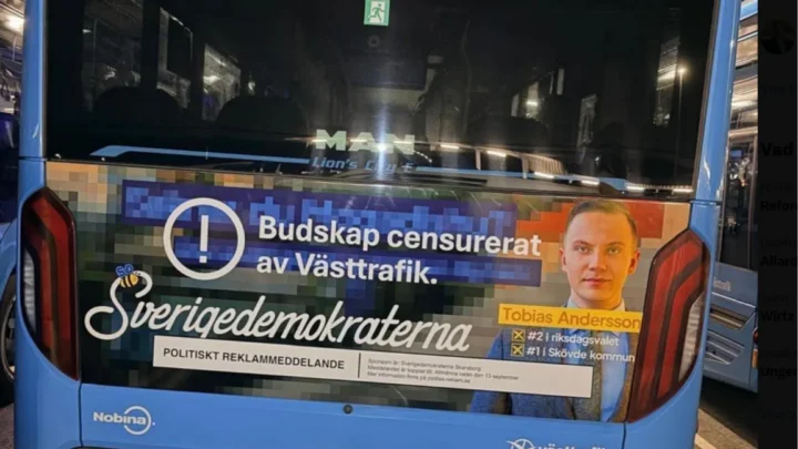 SDs svar på buss&shy;protesten: «Budskap sensurert av Västtrafik»&nbsp;<span>(+)</span>