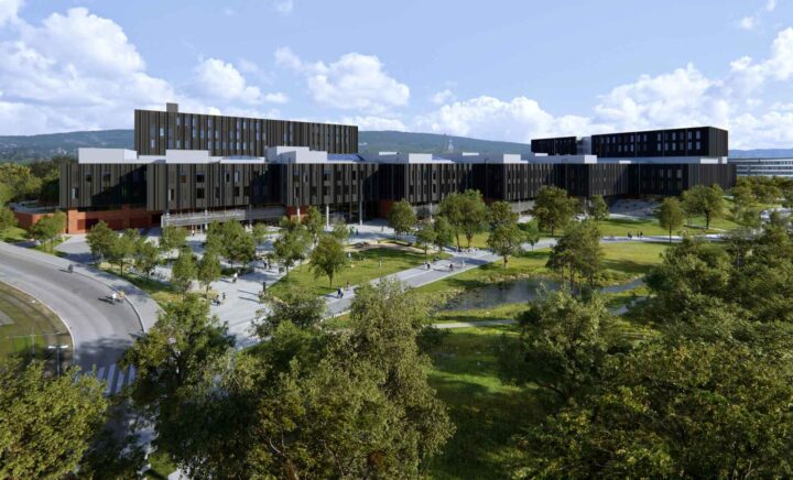 Livs­viten­skaps­bygg­et i svart­malt arkitektur&nbsp;<span>(+)</span>