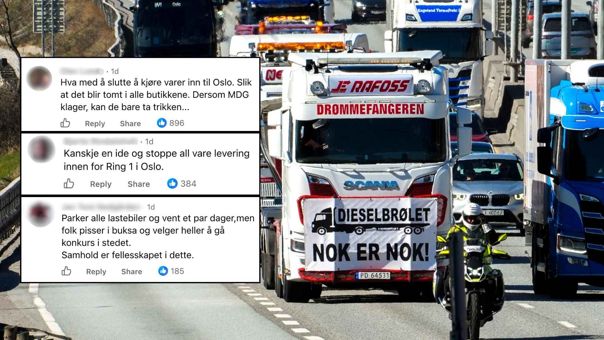 Folk er forbanna: – Hva med å slutte å sende varer til Oslo?&nbsp;<span>(+)</span>