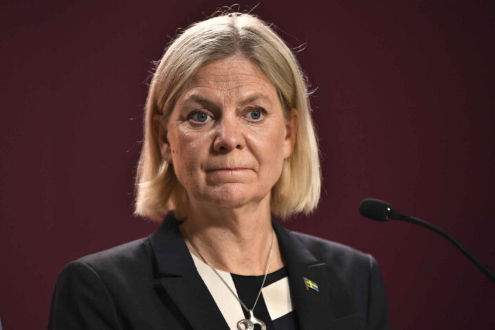 Social­demokraterna faller brått halv­annen uke før riksdags­valget i Sverige&nbsp;<span>(+)</span>